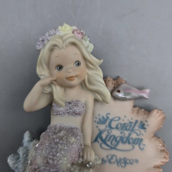 1993 Enesco Coral Kingdom Mermaid "Athena" in Original Box - Picture 6 of 10